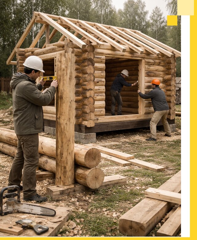 Строительство бань для дачи под ключ в Салехарде с доставкой и монтажом