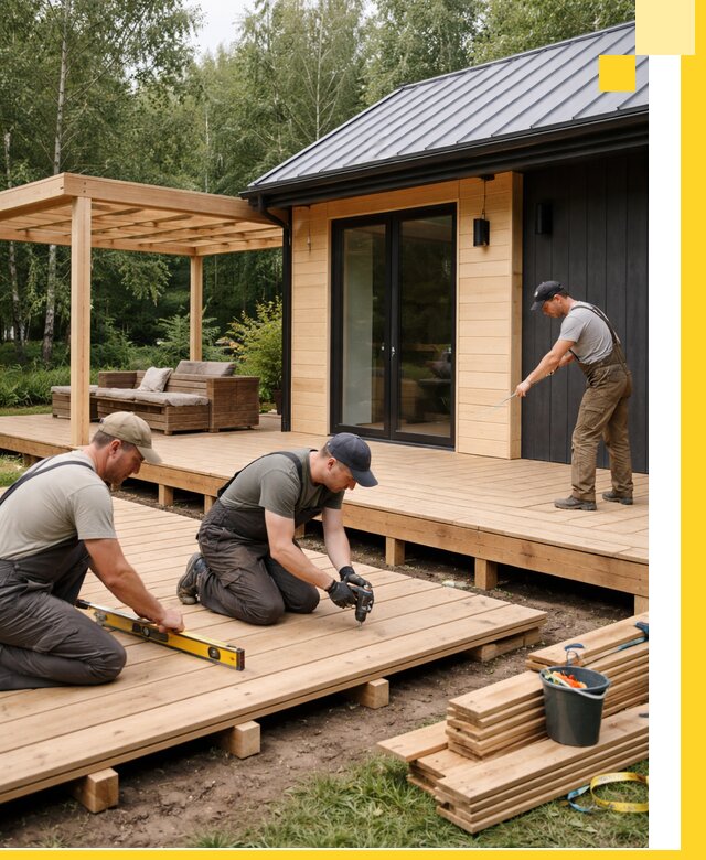 Строительство бань с террасой и бассейном под ключ в Салехарде