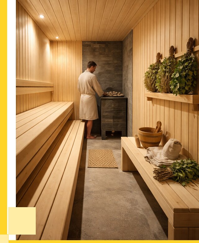 Отделка парной под ключ в Салехарде от 374640 р. | ЭриданСлх