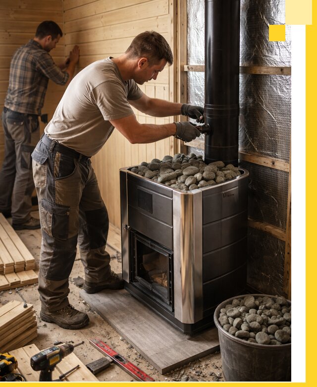 Проектирование и строительство парилок для бани в Салехарде под ключ