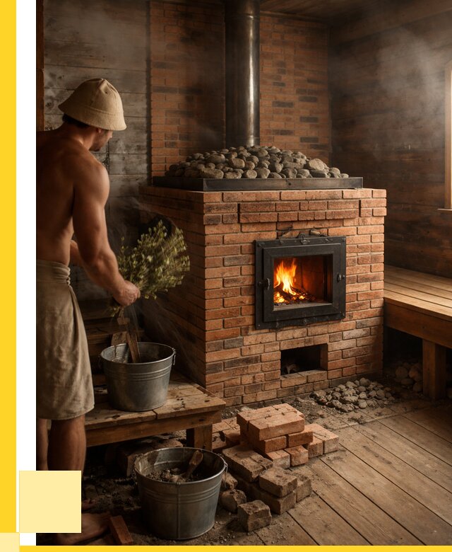 Кирпичные банные печи в Салехарде от 96336 р. | ЭриданСлх