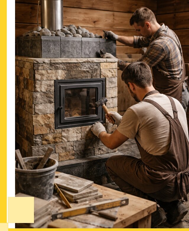 Облицовка банной печи в Салехарде от 16056 р. | ЭриданСлх