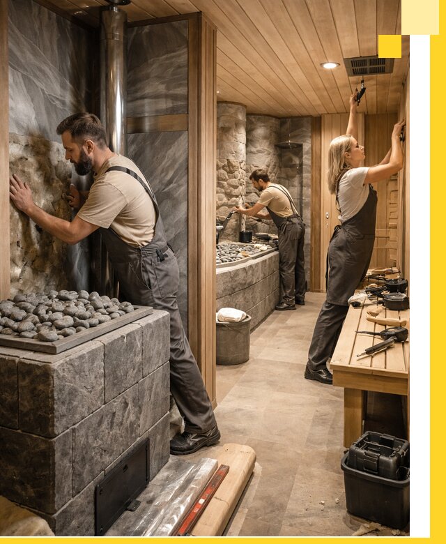 Строительство бань и SPA процедур в Салехарде под ключ и отделкой