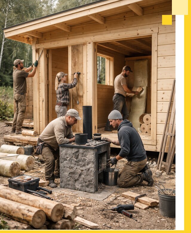 Купить баню под ключ в Салехарде строительство монтаж отделка