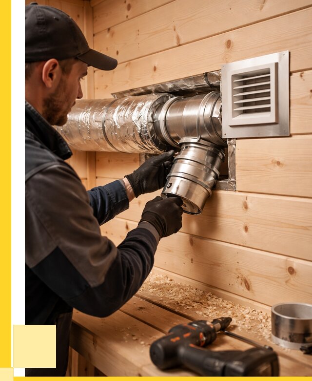 Монтаж вентиляции бани в Салехарде от 12845 р. | ЭриданСлх