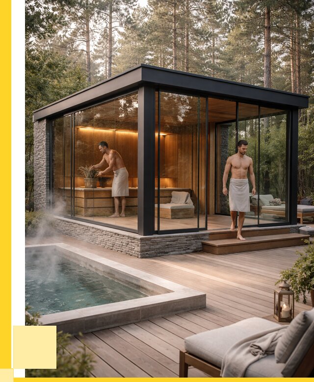 Стеклянные бани и двери в Салехарде от 481680 р. | ЭриданСлх