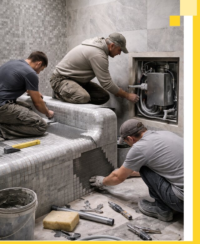 Проекты хамамов под ключ в Салехарде и дизайн и строительство