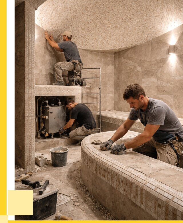 Монтаж хамамов под ключ в Салехарде от 267600 р. ЭриданСлх