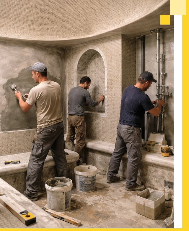 Профессиональный монтаж хамамов под ключ в Салехарде с гарантией