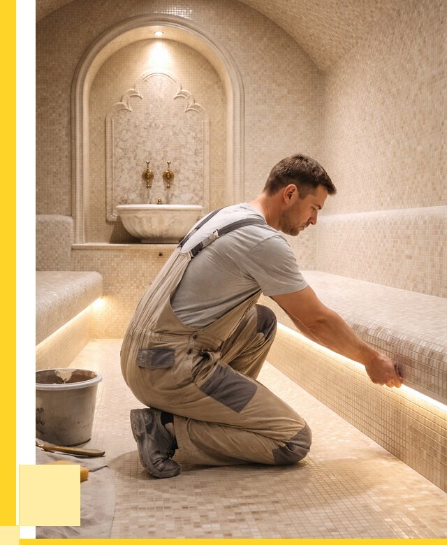 Отделка хамамов под ключ в Салехарде от 5887 р. | ЭриданСлх