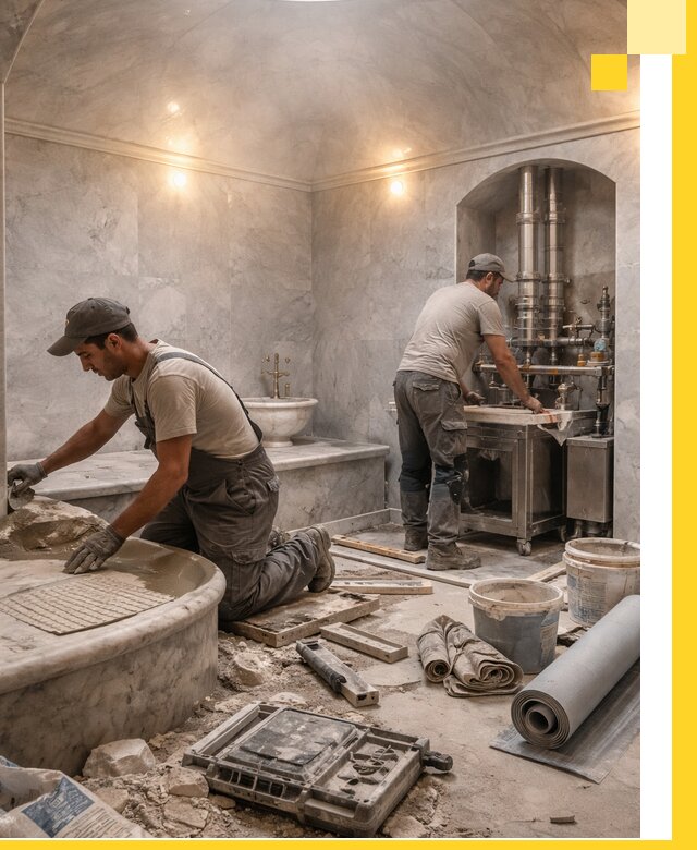 Строительство турецких бань хаммам под ключ в Салехарде