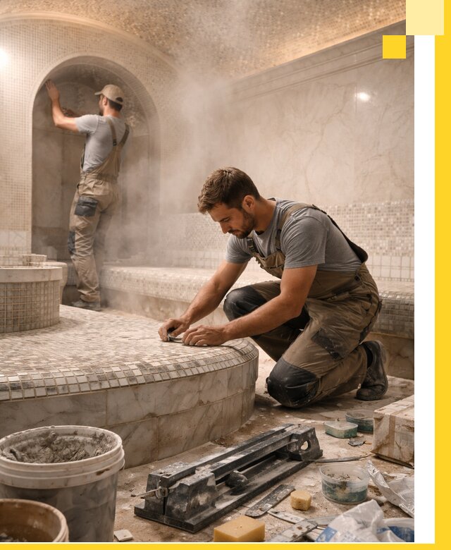 Профессиональный дизайн хамама и SPA под ключ в Салехарде